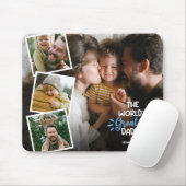 Tapis De Souris Le plus grand papa du monde 4 Photo Pad (Avec souris)
