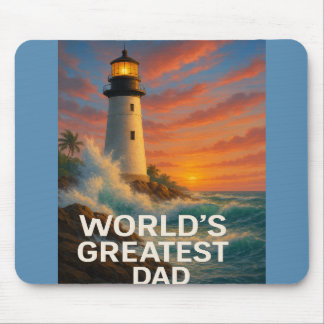 Tapis De Souris Le plus grand papa du monde - Stormwatch Lighthous