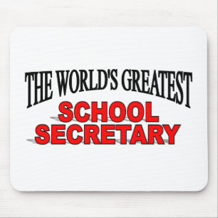 Tapis De Souris Le plus grand secrétaire de l'école du monde