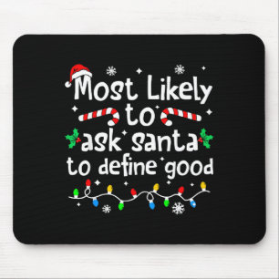 Tapis De Souris Le plus susceptible de demander à Santa de définir