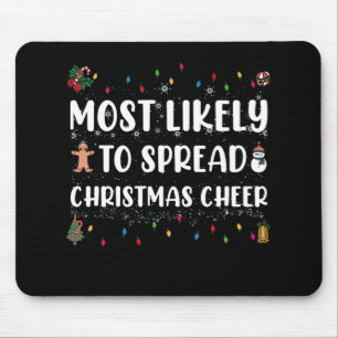 Tapis De Souris Le Plus Susceptible de Répandre la Joie de Noël Fa
