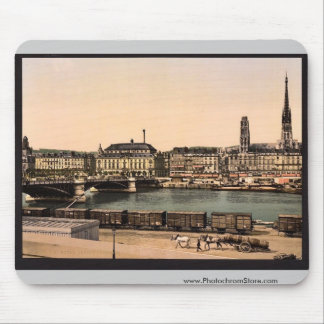 Tapis De Souris Le pont de Boieldieu du St divisent, Rouen, France
