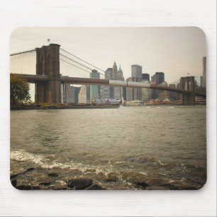 Tapis De Souris Le pont de Brooklyn, vue de Brooklyn