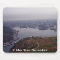 Le port de St John, Terre-Neuve Mousepad