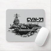 Tapis De Souris Le porte-avions Theodore Roosevelt Mousepad (Avec souris)