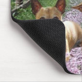 Tapis De Souris Le pourpre de chiwawa fleurit Mousepad (Coin)