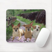 Tapis De Souris Le pourpre de chiwawa fleurit Mousepad (Avec souris)