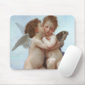 Tapis De Souris Le premier baiser, Amor et Psyche, Bouguereau (Avec souris)