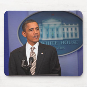 Tapis De Souris Le président Barack Obama fait une annonce