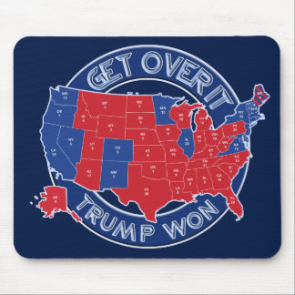 Tapis De Souris Le président désigné atout a gagné Mousepad bleu