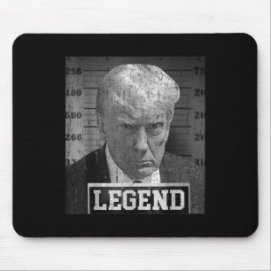 Tapis De Souris Le président Donald Trump Mugshot 2024 pas coupabl