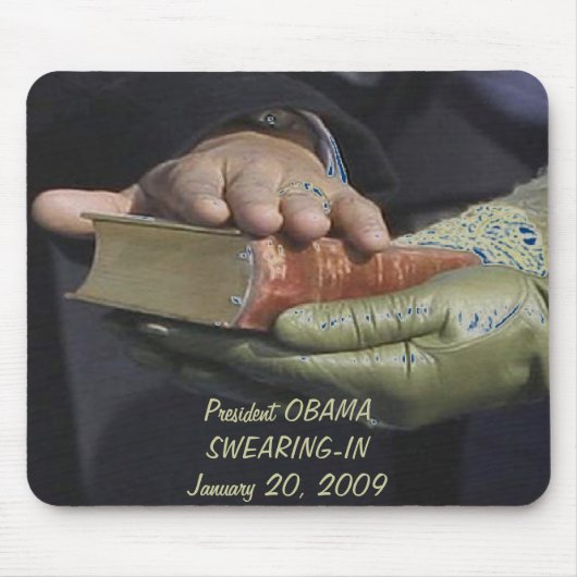 Tapis De Souris Le président Obama - Commémoration SWEARING (Devant)