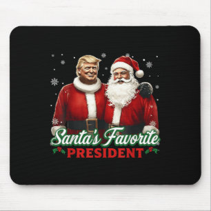 Tapis De Souris Le président préféré du Père Noël Noël Mignon Trum