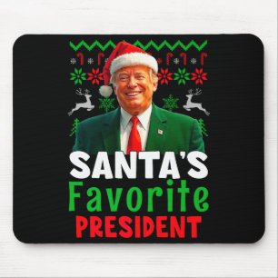 Tapis De Souris Le président préféré du Père Noël Santa Trump Xmas