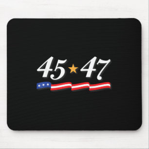 Tapis De Souris Le Président Trump 45 47 Chiffres Comme 45e Et 47e
