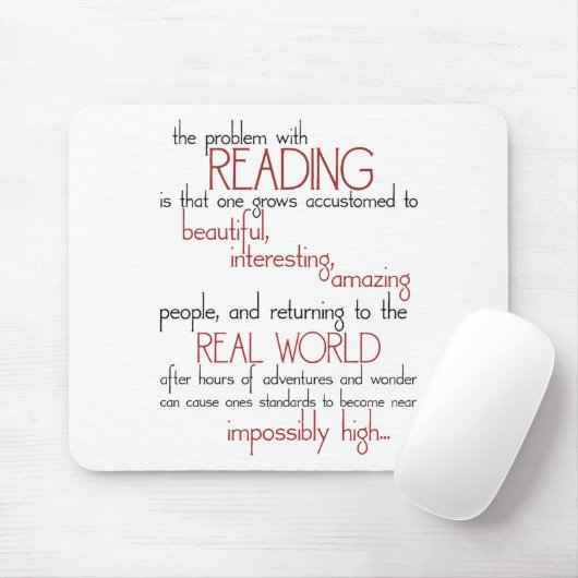 Tapis De Souris Le problème avec la lecture (Avec souris)