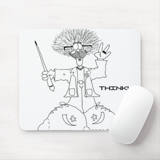 Tapis De Souris Le professeur, PENSENT ! Mousepad (Avec souris)