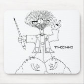 Tapis De Souris Le professeur, PENSENT ! Mousepad (Devant)