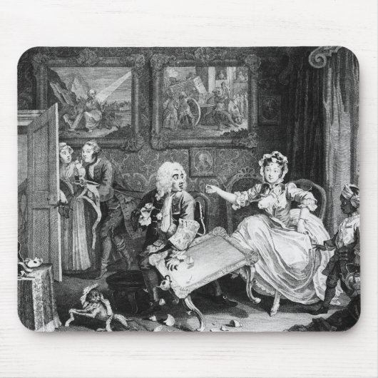 Tapis De Souris Le progrès d'une prostituée, plat II, querelles (Devant)