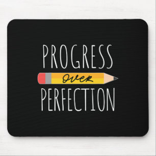 Tapis De Souris Le progrès motivationnel sur la perfection retour 