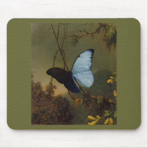 Tapis De Souris Le ressort bleu du papillon 1865 de Morpho