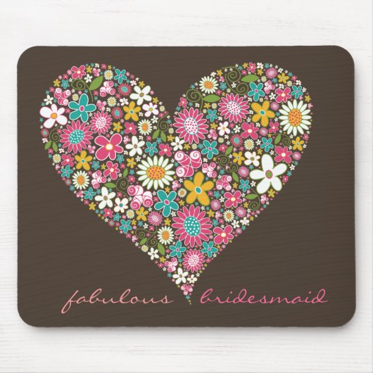 Tapis De Souris Le ressort fleurit 2 le coeur * 01 % Mousepad (Devant)