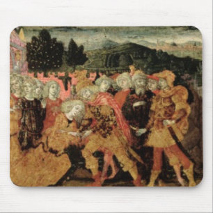Tapis De Souris Le retour d'Ulysse, panneau de cassone, Sienese