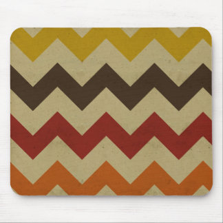 Tapis De Souris Le rétro zigzag de chevron barre le motif de