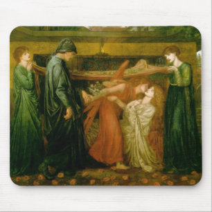 Tapis De Souris Le rêve de Dante à l'heure de la mort de Béatri