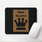 Tapis De Souris Le Roi Daddy Mousepad de fête des pères (Avec souris)