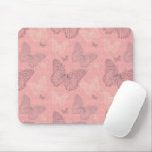 Tapis De Souris Le rose de papillon (Avec souris)