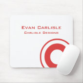 Tapis De Souris Le rouge entoure Mousepad | TBM (Avec souris)