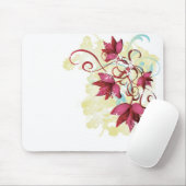 Tapis De Souris Le rouge fleurit Mousepad (Avec souris)