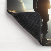 Tapis De Souris Le salut du soldat américain (Coin)