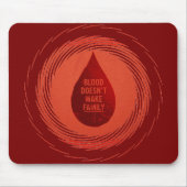Tapis De Souris Le sang ne fait pas la famille (Devant)