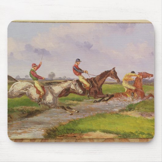 Tapis De Souris Le saut d'eau : la course d'obstacles d'automne (Devant)