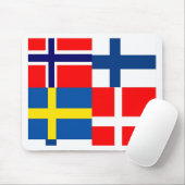 Tapis De Souris Le Scandinave marque le quartet (Avec souris)