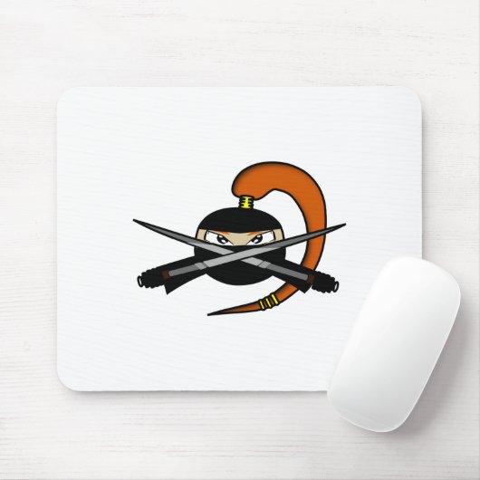 Tapis De Souris Le schéma 2 de Ninja de gingembre (Avec souris)