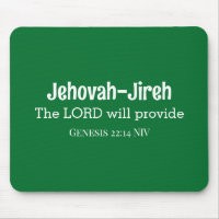 Le Seigneur Fournira La Bible Verse Vert Foncé