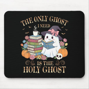 Tapis De Souris Le seul fantôme dont j'ai besoin est les livres du