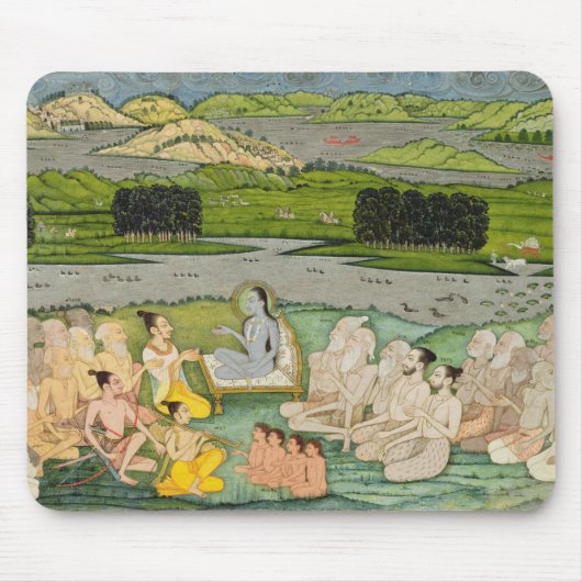 Tapis De Souris Le Shuku sage Deva s'adressant au Roi Parikshit et (Devant)