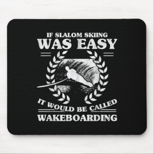 Tapis De Souris Le ski nautique en wakeboard rétro était 