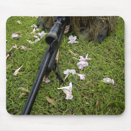Tapis De Souris Le soldat pratique des tactiques de sniper (Devant)