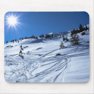 Tapis De Souris Le soleil d'hiver de terre d'hiver