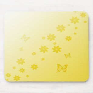 Tapis De Souris Le soleil fleurit des papillons de n