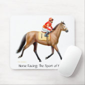Tapis De Souris Le sport des Rois Racehorse Mouse Mat (Avec souris)