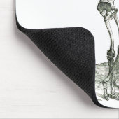 Tapis De Souris Le squelette réfléchi (Coin)