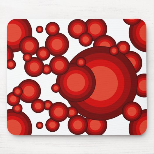 Tapis De Souris Le style années 70 rouge (Devant)