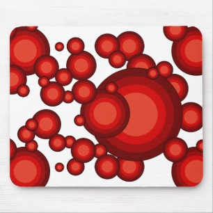 Tapis De Souris Le style années 70 rouge