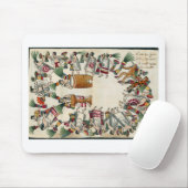 Tapis De Souris Le style dansant des danseurs Noble Aztèque (Avec souris)